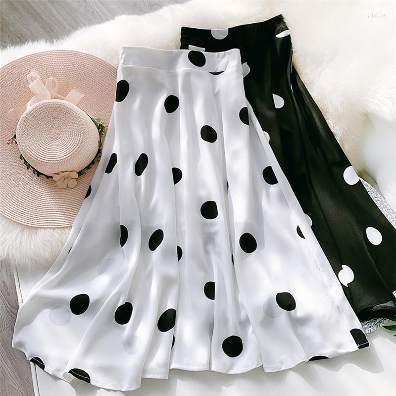 Skirts Spring Summer Polka Dot Chiffen Women 2023 Vinatge Elastic High Waist A-line Skirt Female Slim Midi, Black
Skirts Spring Summer Polka Dot Chiffen Women 2023 Vinatge Elastic High Waist A-line Skirt Female Slim Midi, Black