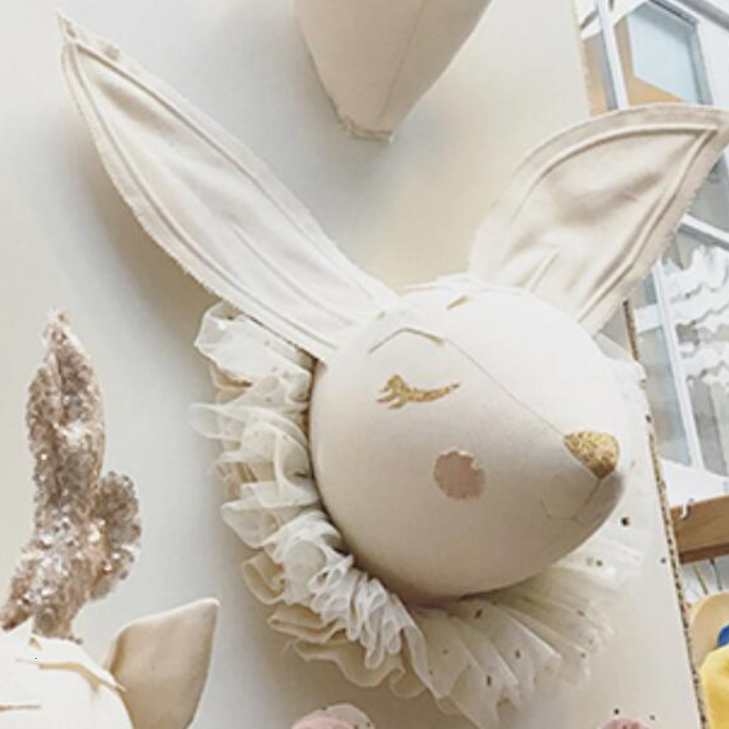 Wall Decor Animal Unicorn Deer Head Toys Wall Hanging Mounts Decor 3D Head Wall Hanging Ornaments Art Kids Room Wall Decoration Toys 230317