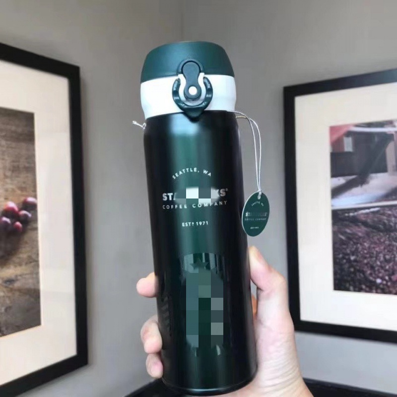 Classic Starbucks 500ml Water Bottles stainless steel insulation Cups portable cup bouncing cup Office home outdoors, White-1
Classic Starbucks 500ml Water Bottles stainless steel insulation Cups portable cup bouncing cup Office home outdoors, White-1