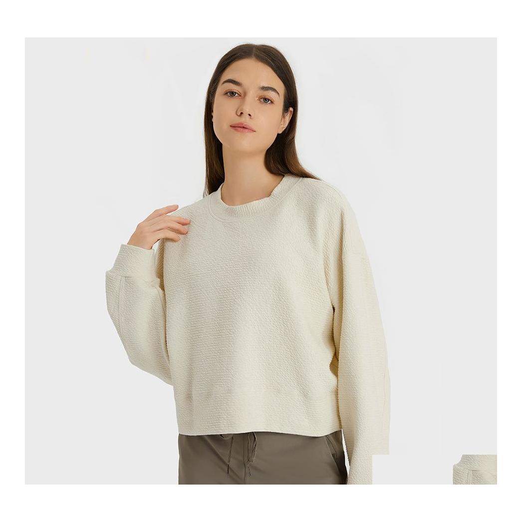 Yoga Outfit Lu Autumn And Winter Thickened Longsleeved Womens Outdoor Loose Leisure Fitness Sports Sweater Luds122 Drop Delivery Out Dhiog, Ivory
Yoga Outfit Lu Autumn And Winter Thickened Longsleeved Womens Outdoor Loose Leisure Fitness Sports Sweater Luds122 Drop Delivery Out Dhiog, Ivory