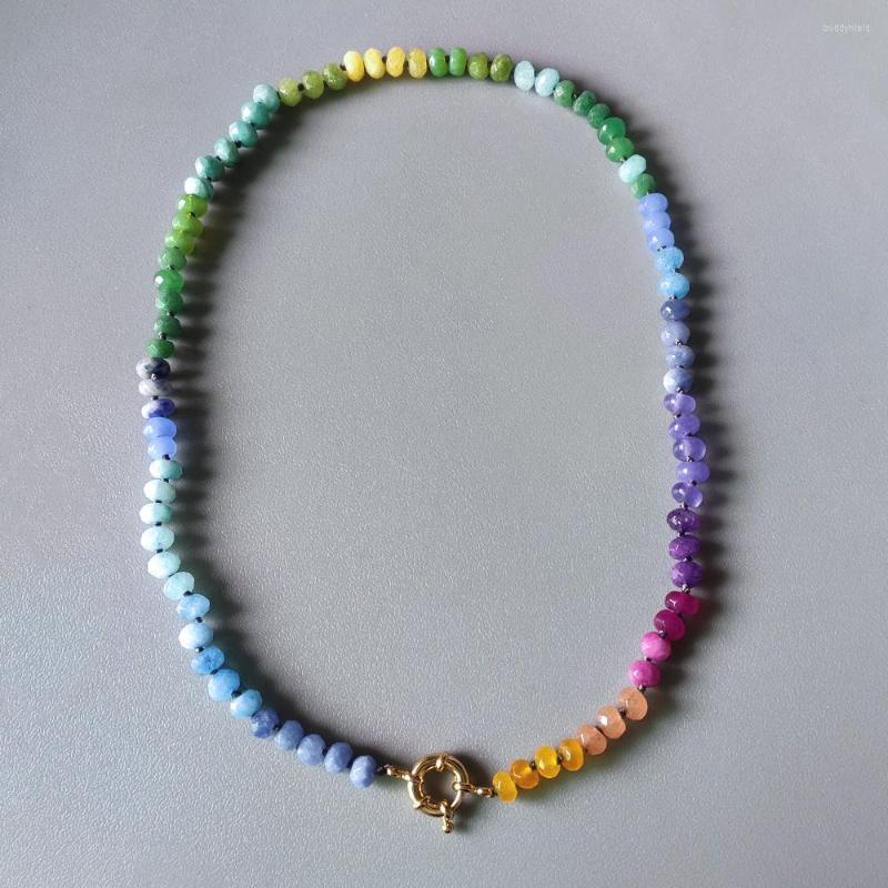 Pendant Necklaces Faceted Natural Stone Chalcedony Lapis Lazuli Aventurine Amethyst Rope Knot Long Necklace Women's Banquet Holiday
Pendant Necklaces Faceted Natural Stone Chalcedony Lapis Lazuli Aventurine Amethyst Rope Knot Long Necklace Women's Banquet Holiday