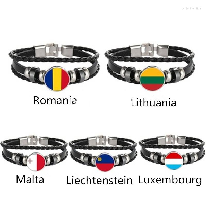 Charm Bracelets Lithuania Liechtenstein Luxembourg Romania Malta Flag Multilayer Leather Bracelet Fashion Men And Women Jewelry
Charm Bracelets Lithuania Liechtenstein Luxembourg Romania Malta Flag Multilayer Leather Bracelet Fashion Men And Women Jewelry