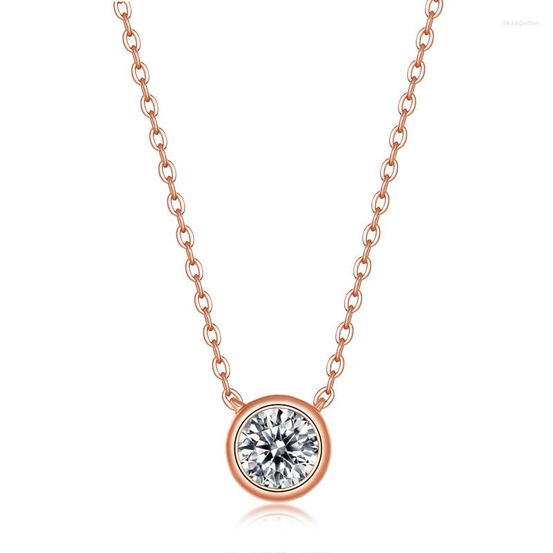 Chains Necklace 925 Silver Plated Rose Gold Inlaid Mosanite Bubble Pendant Containing Chain Luxury Women'S Jewelry
Chains Necklace 925 Silver Plated Rose Gold Inlaid Mosanite Bubble Pendant Containing Chain Luxury Women'S Jewelry