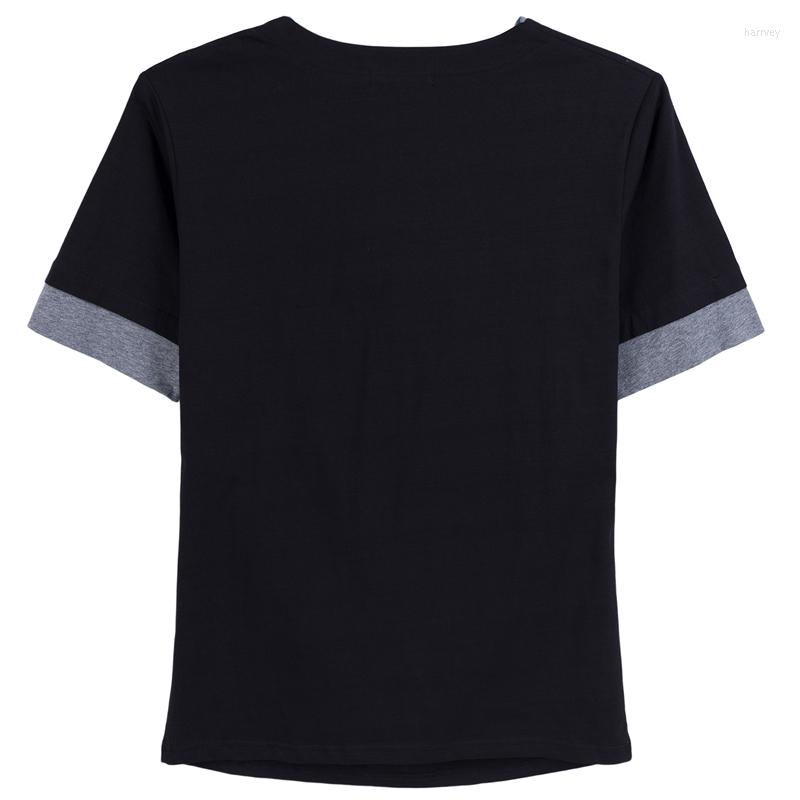 Men's T Shirts Large Summer Wear Korean Version 34XL Drape Collar Stitching Short-sleeved T-shirt Matching Dress Mercerized Cotton Me, Black
Men's T Shirts Large Summer Wear Korean Version 34XL Drape Collar Stitching Short-sleeved T-shirt Matching Dress Mercerized Cotton Me, Black