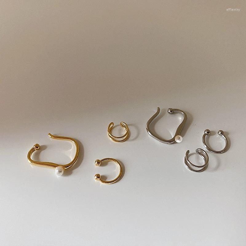Backs Earrings U-Magical Creative Imitation Pearl Irregular Geometric Clip Earring For Women Fantasy Gold Silver Color Metal Jewelry
Backs Earrings U-Magical Creative Imitation Pearl Irregular Geometric Clip Earring For Women Fantasy Gold Silver Color Metal Jewelry