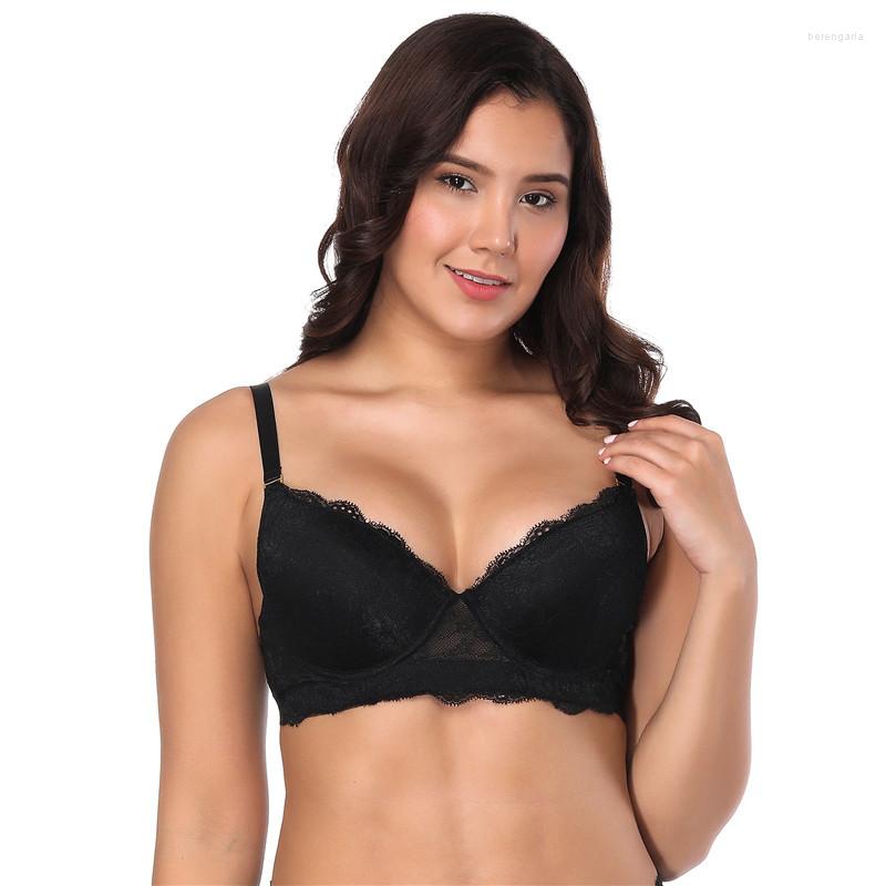Bras Lace Brassiere For Women Adjusted-straps Underwire Big Size Bra 85E 90D 90E Bralette Biustonosz Lingerie, Black bra
Bras Lace Brassiere For Women Adjusted-straps Underwire Big Size Bra 85E 90D 90E Bralette Biustonosz Lingerie, Black bra