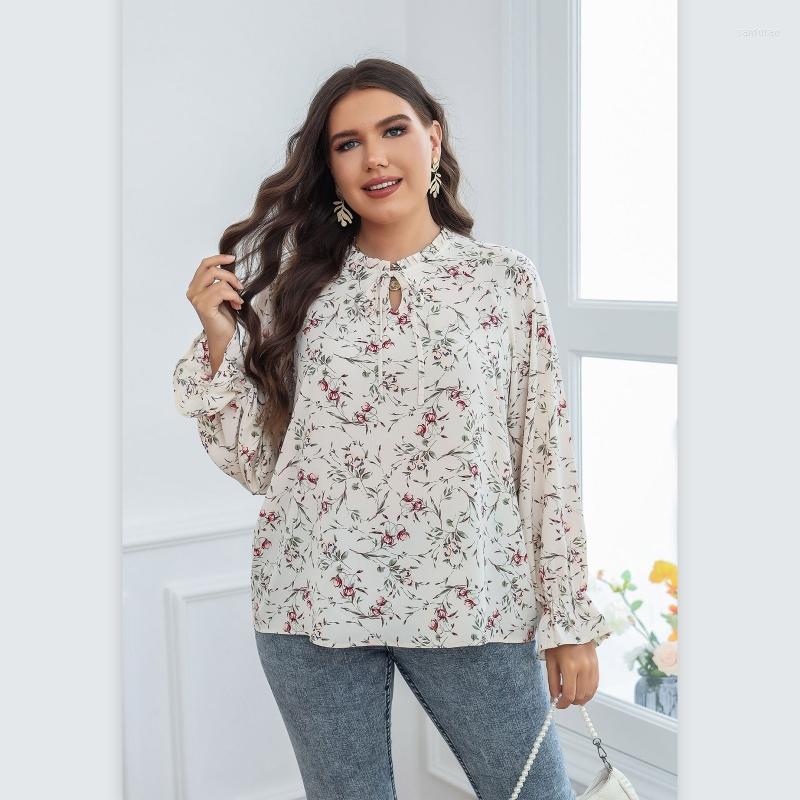 Women's Blouses Women's Sexy O-Neck Long Sleeve Blouse Lace-Up Floral Print Shirt Plus Size Tops, Picture shown
Women's Blouses Women's Sexy O-Neck Long Sleeve Blouse Lace-Up Floral Print Shirt Plus Size Tops, Picture shown