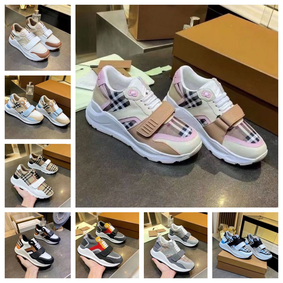 European station men's shoes sneaker autumn thick bottom height plaid patchwork color casual breathable versatile fashion sports shoes BOX
European station men's shoes sneaker autumn thick bottom height plaid patchwork color casual breathable versatile fashion sports shoes BOX