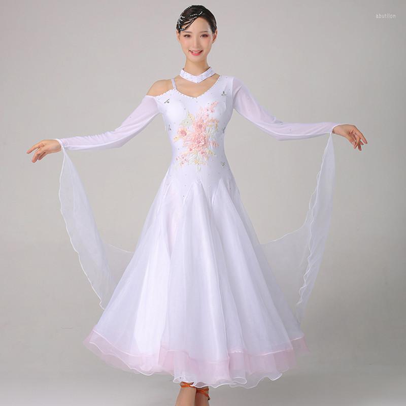 Stage Wear Women Ballroom Dance Competition Dresses White Dress Stadard Long Sleeve Waltz Fringe Sequins
Stage Wear Women Ballroom Dance Competition Dresses White Dress Stadard Long Sleeve Waltz Fringe Sequins