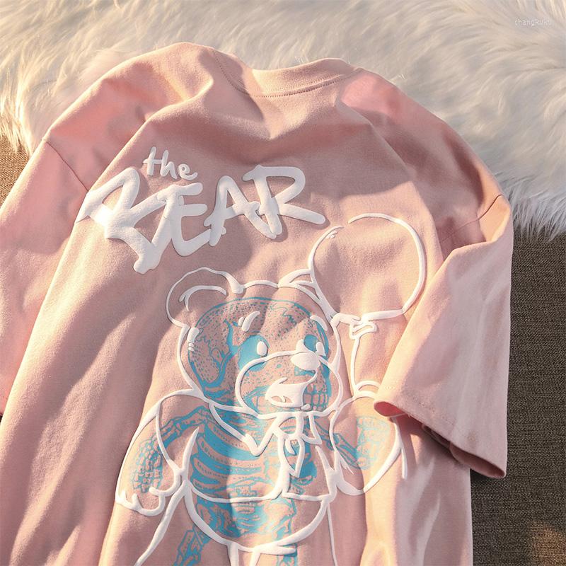 Women's T Shirts Foam Bear Printed Cartoon Tshirts Short Sleeve Mid Length Summer T-Shirt Kawaii Graphic Tees Streetwear Women Fashion Top, Sky blue
Women's T Shirts Foam Bear Printed Cartoon Tshirts Short Sleeve Mid Length Summer T-Shirt Kawaii Graphic Tees Streetwear Women Fashion Top, Sky blue