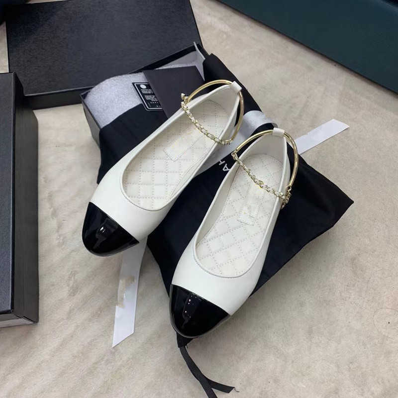 Designer sandals channel slides shoes Small fragrance round head low heel Ballet Flat Shoes new chain ankle buckle Mary Jane single shoes, White
Designer sandals channel slides shoes Small fragrance round head low heel Ballet Flat Shoes new chain ankle buckle Mary Jane single shoes, White
