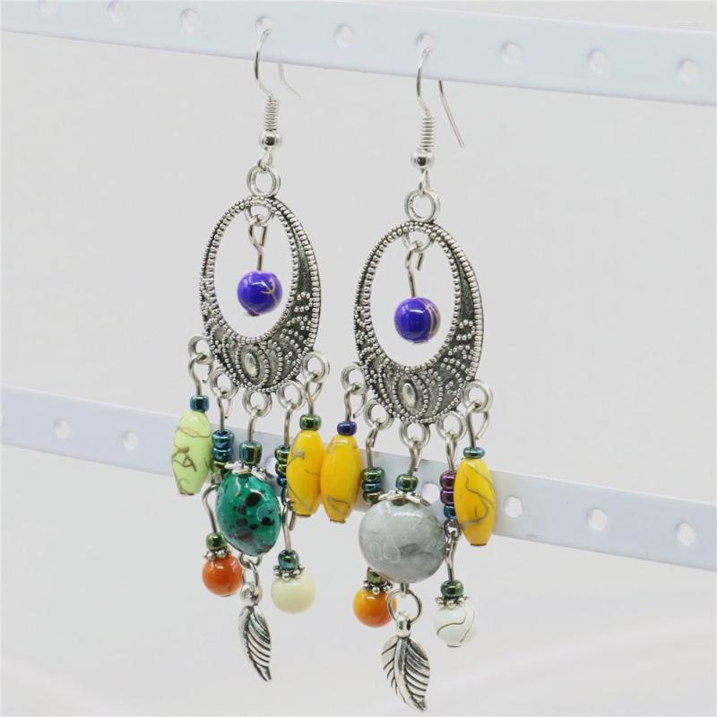 Dangle Earrings Multicolor Beads Fashion National Style Retro Oval Tibetan Silver Tassel Ethic Tribal Jewelry Gift Girl M337
Dangle Earrings Multicolor Beads Fashion National Style Retro Oval Tibetan Silver Tassel Ethic Tribal Jewelry Gift Girl M337