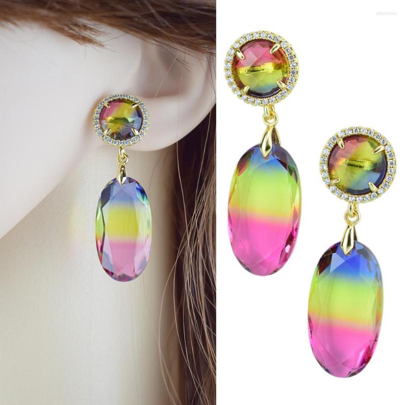Dangle Earrings Luxury CZ Crystal Charm Oval Drop Gold Color Cubic Zircon Women Party Jewelry Gift
Dangle Earrings Luxury CZ Crystal Charm Oval Drop Gold Color Cubic Zircon Women Party Jewelry Gift