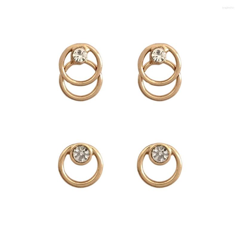 Stud Earrings Casual Gold Color Plating Clear Stone Decorated Circle 2 Pair For Women Girl Elegant Gorgeous Jewelry Accessory
Stud Earrings Casual Gold Color Plating Clear Stone Decorated Circle 2 Pair For Women Girl Elegant Gorgeous Jewelry Accessory