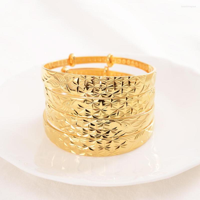Bangle Fashion Ladies Gold Color Charm Bracelet For Women Men Girls Adjustable Size Party Gift Present
Bangle Fashion Ladies Gold Color Charm Bracelet For Women Men Girls Adjustable Size Party Gift Present