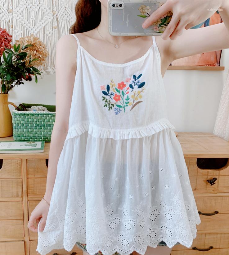 Women's Tanks Summer Women's Clothing Japanese Mori Girl Small Fresh Loose Large Size Embroidered Cotton And Linen White Lace Sling
Women's Tanks Summer Women's Clothing Japanese Mori Girl Small Fresh Loose Large Size Embroidered Cotton And Linen White Lace Sling