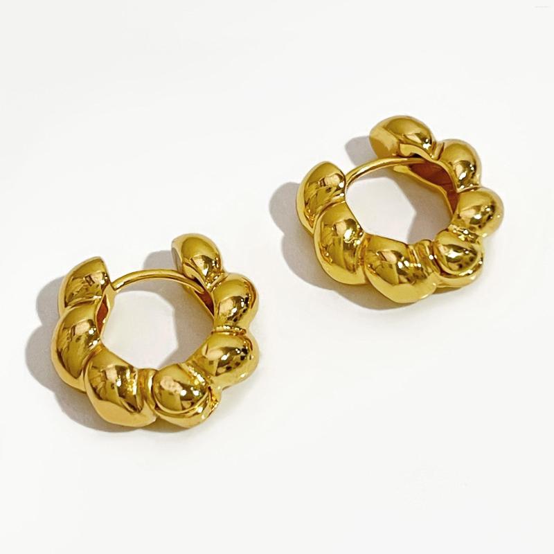 Hoop Earrings Peri'sBox Classic Minimalist Gold Color Brass Twisted Huggie Earring Jewellery For Women Daily Gift
Hoop Earrings Peri'sBox Classic Minimalist Gold Color Brass Twisted Huggie Earring Jewellery For Women Daily Gift