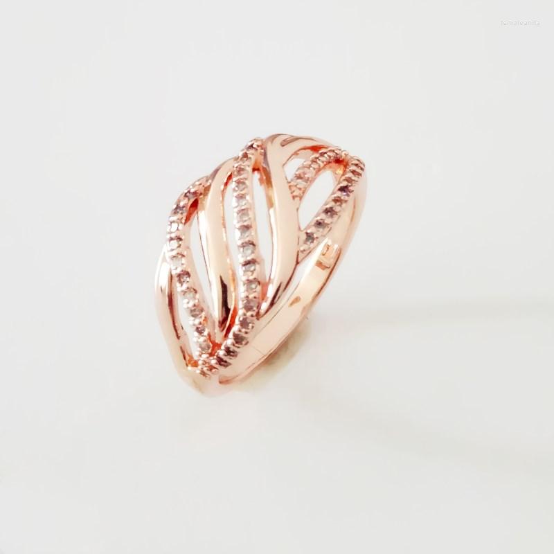 Wedding Rings Luxury Women Fashion 585 Gold Color Jewelry White Cubic Zircon Korean
Wedding Rings Luxury Women Fashion 585 Gold Color Jewelry White Cubic Zircon Korean