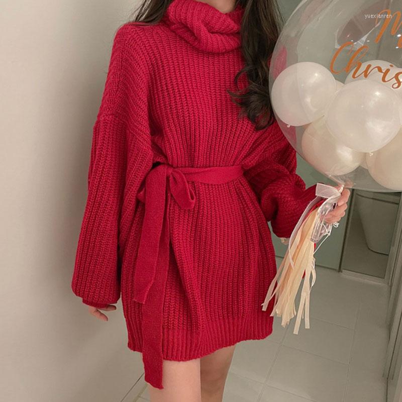 Casual Dresses VANOVICH French Style Autumn And Winter Temperament Turtleneck Solid Color Belt Waist Slim Long Sleeve Knitted Short Dress, Black
Casual Dresses VANOVICH French Style Autumn And Winter Temperament Turtleneck Solid Color Belt Waist Slim Long Sleeve Knitted Short Dress, Black