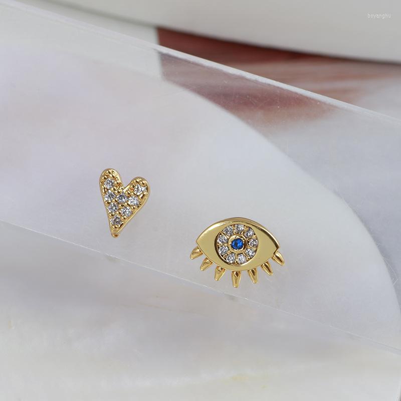 Stud Earrings European And American Jewelry Wholesale Inlaid Exquisite Small Asymmetric Eyes Love
Stud Earrings European And American Jewelry Wholesale Inlaid Exquisite Small Asymmetric Eyes Love