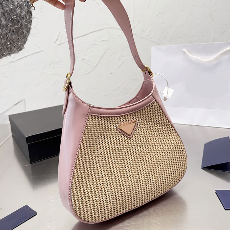 Hobo Clutch Bags Women Handbags Straw Axillary Shoulder Wallet Triangle Hardware Patchwork Leather Plain Underarm Bags Fashion Lady Wholesale Handbags Purse, Pink
Hobo Clutch Bags Women Handbags Straw Axillary Shoulder Wallet Triangle Hardware Patchwork Leather Plain Underarm Bags Fashion Lady Wholesale Handbags Purse, Pink