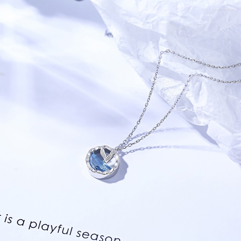Pendant Necklaces CAOSHI Exquisite Legend Mermaid Tail Necklace Blue Sea Stone Jewelry For Women Sweet Temperament Accessories Wholesale
Pendant Necklaces CAOSHI Exquisite Legend Mermaid Tail Necklace Blue Sea Stone Jewelry For Women Sweet Temperament Accessories Wholesale
