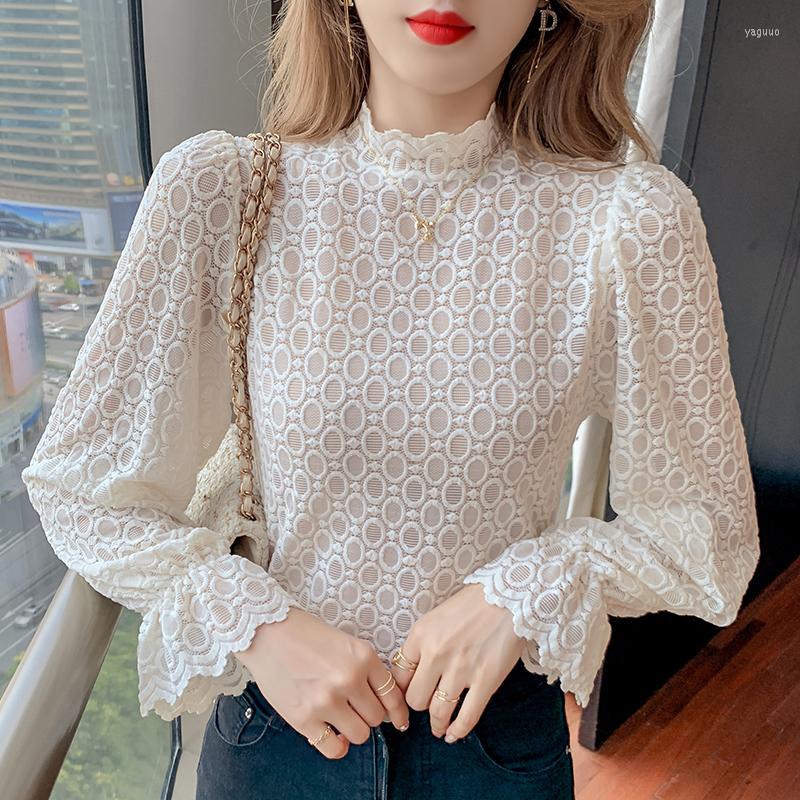 Women's Blouses Fashion Elegant Bottoming Tops Women 2023 Mesh White Shirts Ladies Long Sleeve Embroidery Female Top, Apricot
Women's Blouses Fashion Elegant Bottoming Tops Women 2023 Mesh White Shirts Ladies Long Sleeve Embroidery Female Top, Apricot