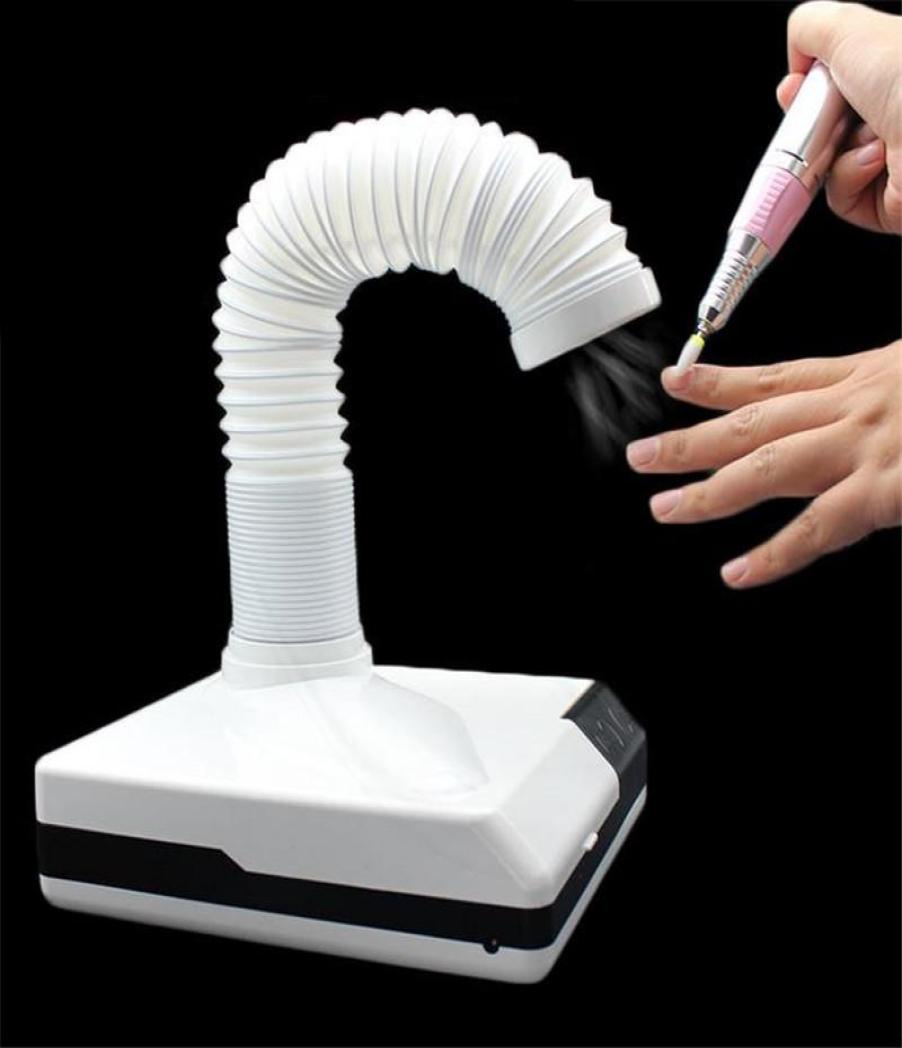 Nail Drill Accessories 2 IN 1 Powerful 60W Dust Collector Machine Extractor Fan For Manicure Vacuum Cleaner With Lamp Salon 40