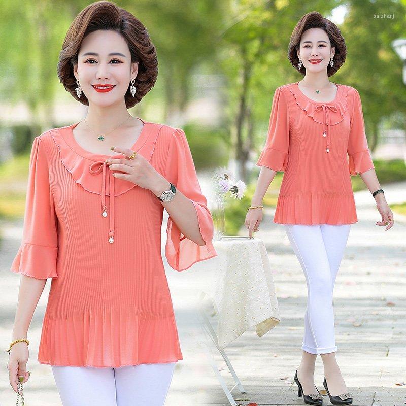 Women's Blouses 2023 Summer Half Sleeve Women's Clothing Fashion 5XL Chiffon Women Blouse Shirt Sweet Woemn's Tops Blusas, Blue
Women's Blouses 2023 Summer Half Sleeve Women's Clothing Fashion 5XL Chiffon Women Blouse Shirt Sweet Woemn's Tops Blusas, Blue