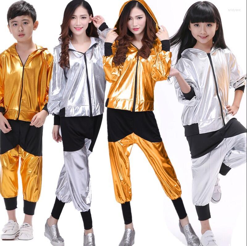Stage Wear Girls Boys Gold Silver Ballroom Jazz Hip Hop Dance Competition Costume Adult Clothes Hoodie Shirt Top Pants Dancing
Stage Wear Girls Boys Gold Silver Ballroom Jazz Hip Hop Dance Competition Costume Adult Clothes Hoodie Shirt Top Pants Dancing