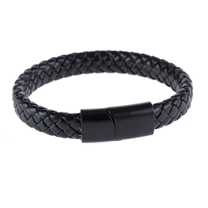 Charm Bracelets Simplicity Fashionable Men Leather Black Retro Style Travel Souvenir Bracelet Fashion Jewelry
Charm Bracelets Simplicity Fashionable Men Leather Black Retro Style Travel Souvenir Bracelet Fashion Jewelry