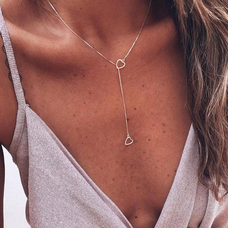 Chains Fashion Sweet Double Layers Love Necklace Heart-shaped Droplets Pendants Necklaces Clavicle Jewelry For Women
Chains Fashion Sweet Double Layers Love Necklace Heart-shaped Droplets Pendants Necklaces Clavicle Jewelry For Women