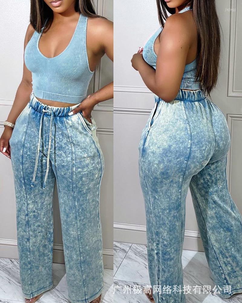 Women's Pants Women Elastic Casual Fashion Autumn Winter High Waist Pocket Decor Washed Trousers, Light blue 
Women's Pants Women Elastic Casual Fashion Autumn Winter High Waist Pocket Decor Washed Trousers, Light blue