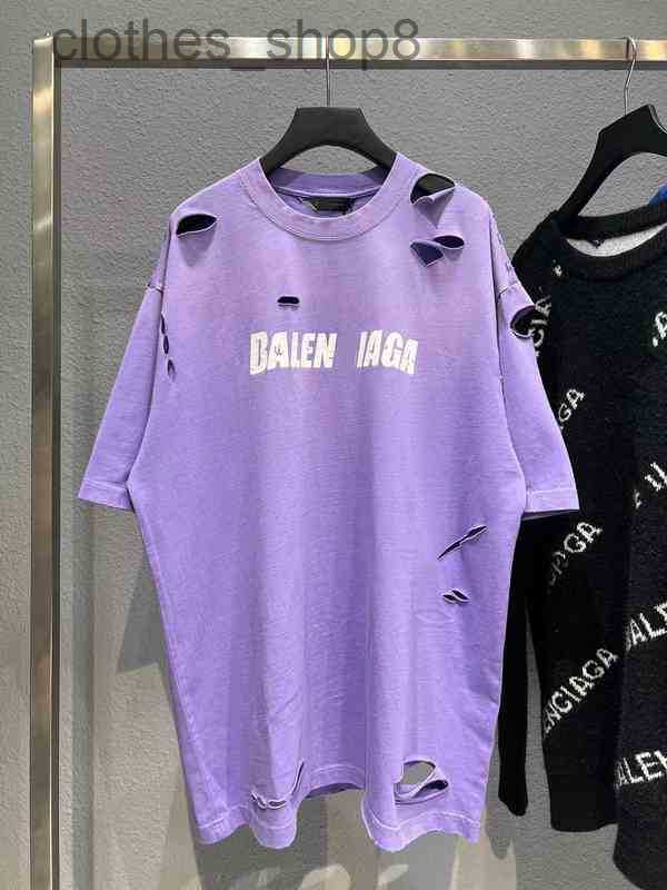 2023 Designer T-shirts Hoodies balencigitys b Printing Paris Hole Short Sleeve Purple, Purple10
2023 Designer T-shirts Hoodies balencigitys b Printing Paris Hole Short Sleeve Purple, Purple10