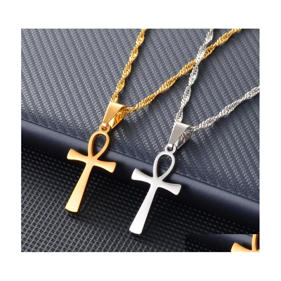 Pendant Necklaces Anniyo Small Cross Ankh Necklace Woman Girls Gold Color/Sier Color African Charm Jewelry Egypt Nile Key Chain Drop Dh6M7
Pendant Necklaces Anniyo Small Cross Ankh Necklace Woman Girls Gold Color/Sier Color African Charm Jewelry Egypt Nile Key Chain Drop Dh6M7