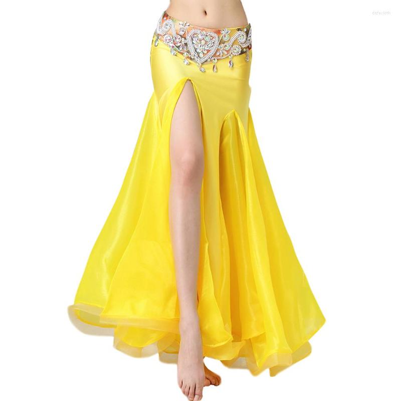 Stage Wear 2023 Yellow Colors Women Dance Clothes Fish Tail Guaze Organza Trimming Long Skirt Belly Skirts (without Belt), Picture shown
Stage Wear 2023 Yellow Colors Women Dance Clothes Fish Tail Guaze Organza Trimming Long Skirt Belly Skirts (without Belt), Picture shown