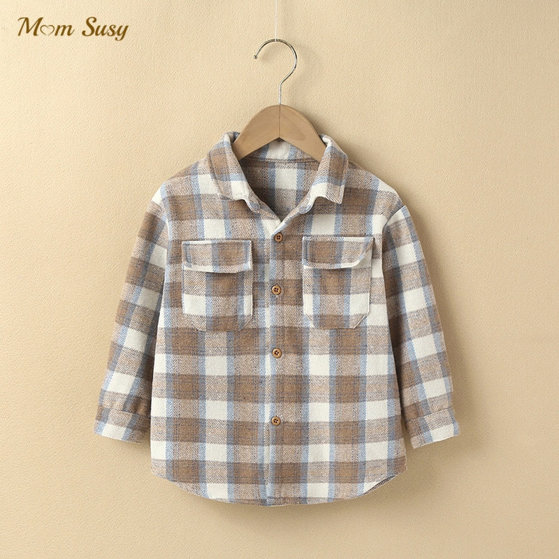 Kids Shirts Fashion Baby Girl Boy Plaid Shirt Jacket Infant Toddler Child Shirt Wool Loose Outfit Spring Autumn Baby Casual Clothes 1-8Y 230317
Kids Shirts Fashion Baby Girl Boy Plaid Shirt Jacket Infant Toddler Child Shirt Wool Loose Outfit Spring Autumn Baby Casual Clothes 1-8Y 230317