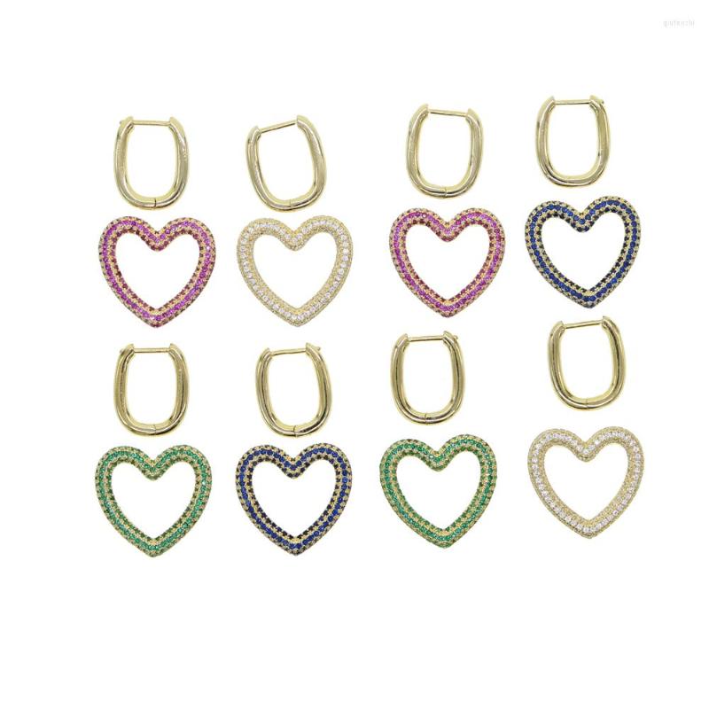 Dangle Earrings Micro Pave Colorful Cubic Zirconia High Quality Women Heart Charm Earring
Dangle Earrings Micro Pave Colorful Cubic Zirconia High Quality Women Heart Charm Earring