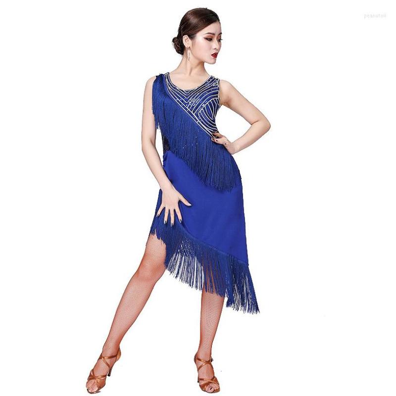 Stage Wear 2023 Women Dance Clothes Salsa Samba O-neck Fringes Competition Dress Sequins One-piece Latin Dresses For Girls, Black
Stage Wear 2023 Women Dance Clothes Salsa Samba O-neck Fringes Competition Dress Sequins One-piece Latin Dresses For Girls, Black