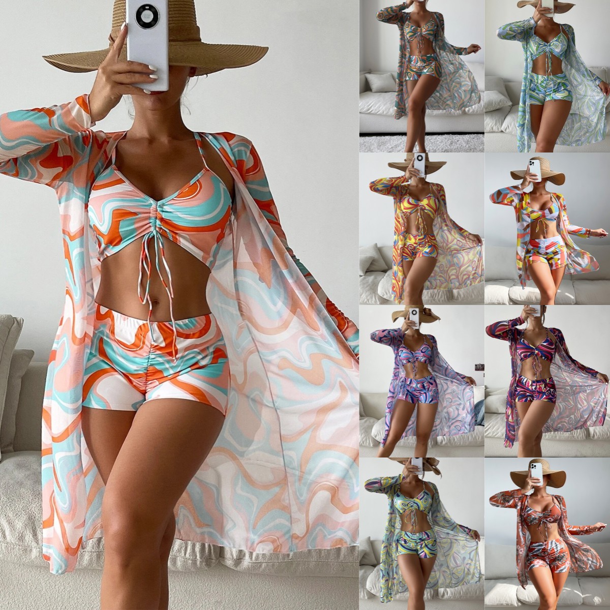 Women's Swimwear Designer freya beach hut bikini Swimsuit Split 3-piece Bathing Suits Long Sleeve Bikinis Set, Beach Wear Swimming Suit beach bikini body for Women
Women's Swimwear Designer freya beach hut bikini Swimsuit Split 3-piece Bathing Suits Long Sleeve Bikinis Set, Beach Wear Swimming Suit beach bikini body for Women
