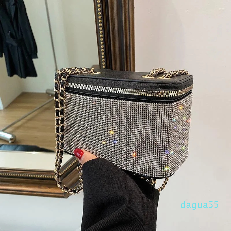 Evening Bags Diamond Chain Shoulder For Women Luxury Designer Handbags Brand Crossbody Bag Ladies Messenger Fashion Casual Tote, Sliver
Evening Bags Diamond Chain Shoulder For Women Luxury Designer Handbags Brand Crossbody Bag Ladies Messenger Fashion Casual Tote, Sliver