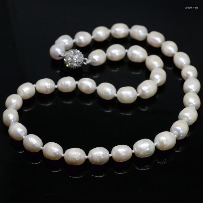 Choker Charms White Natural Freshwater Barrel Rice Pearl Beads Necklalce 7 8mm 11 13mm High Grade Women Jewelry 18inch B1457
Choker Charms White Natural Freshwater Barrel Rice Pearl Beads Necklalce 7 8mm 11 13mm High Grade Women Jewelry 18inch B1457