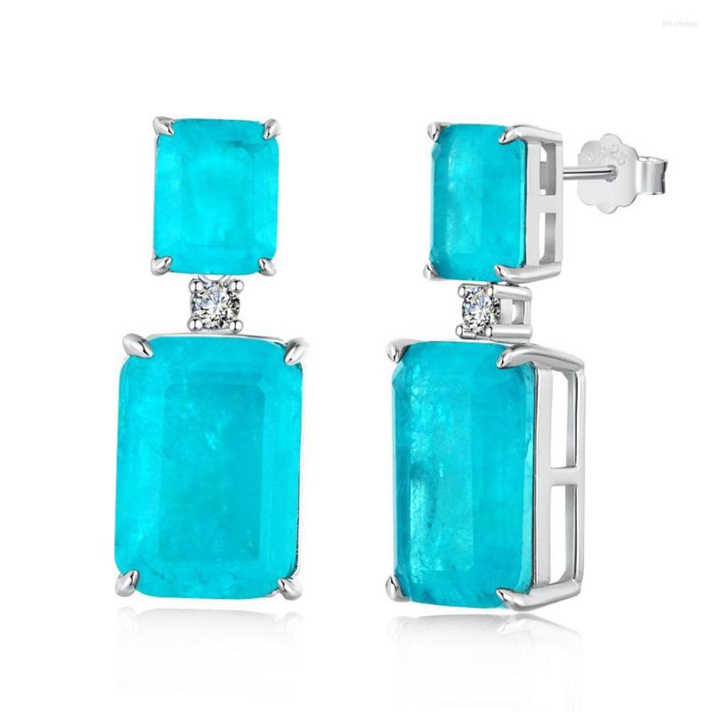 Stud Earrings WPB S925 Sterling Silver Women Palaiba Blue Female Bright Zircon Luxury Jewelry Girl's Holiday Gift Party
Stud Earrings WPB S925 Sterling Silver Women Palaiba Blue Female Bright Zircon Luxury Jewelry Girl's Holiday Gift Party