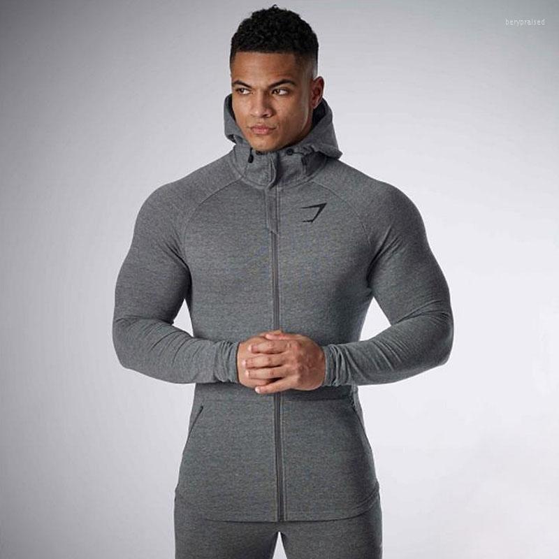 Men's Hoodies Mens Gyms Zipper Fitness Bodybuilding Running Sweatshir Sportswear Workout Cotton Hooded Jacket Casual Clothing Male, Gray 
Men's Hoodies Mens Gyms Zipper Fitness Bodybuilding Running Sweatshir Sportswear Workout Cotton Hooded Jacket Casual Clothing Male, Gray