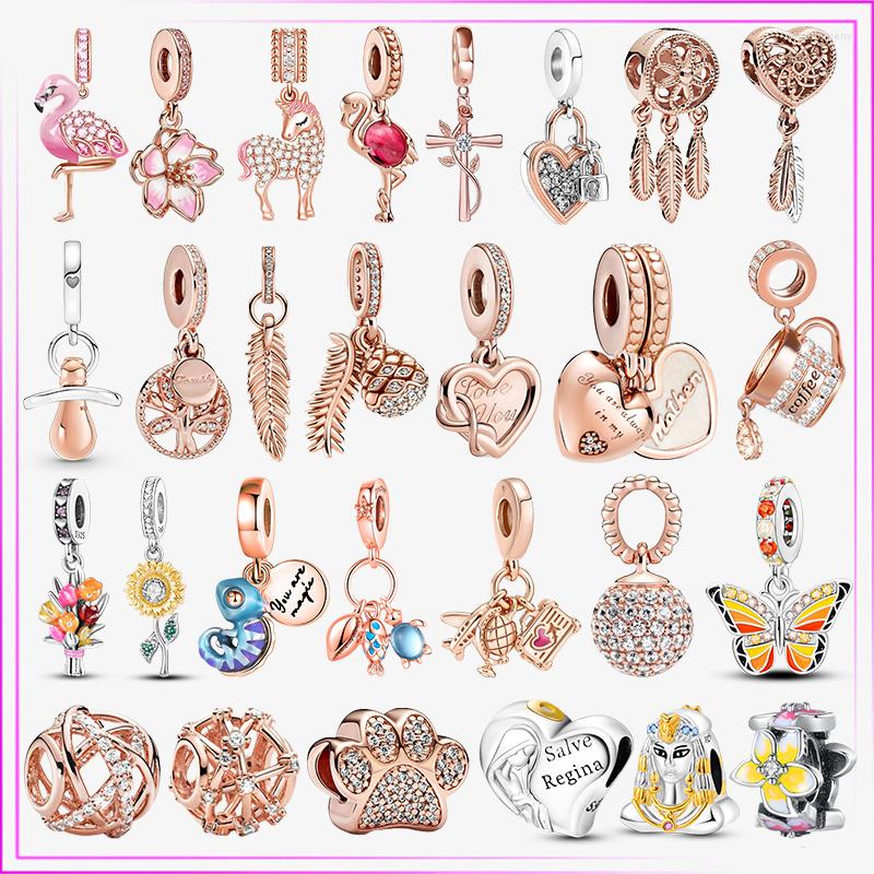 Loose Gemstones 925 Silver Rose Gold Insect Chameleon Flamingo Dragonfly Flower Charm Plata De Ley Heart Bead DIY For Original Bracelet
Loose Gemstones 925 Silver Rose Gold Insect Chameleon Flamingo Dragonfly Flower Charm Plata De Ley Heart Bead DIY For Original Bracelet