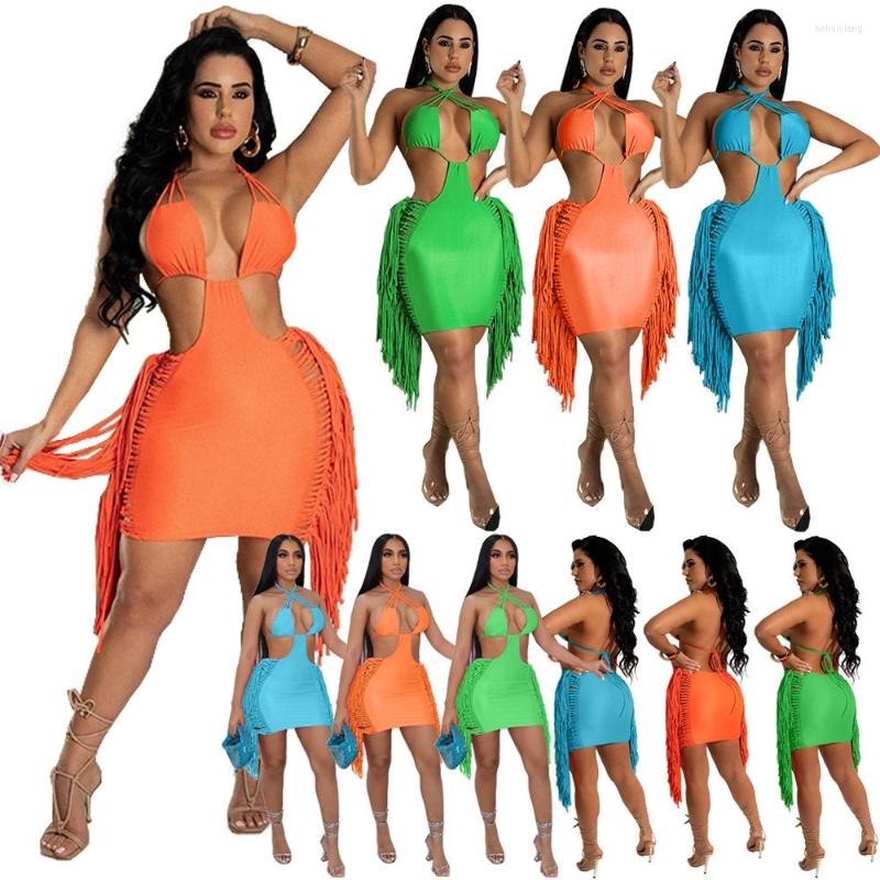 Casual Dresses 2023 Spring Fashion Trend Elegant Tassel Mini Dress Women Cut Out Halter Backless Y2K Bodycon Party Club Outfits, Orange
Casual Dresses 2023 Spring Fashion Trend Elegant Tassel Mini Dress Women Cut Out Halter Backless Y2K Bodycon Party Club Outfits, Orange