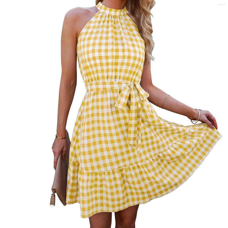Casual Dresses 2023 Women Printed Plaied Summer Dress Europe And America Ruffles For Ladies Lace Up Clothes 4 Colors, Black
Casual Dresses 2023 Women Printed Plaied Summer Dress Europe And America Ruffles For Ladies Lace Up Clothes 4 Colors, Black