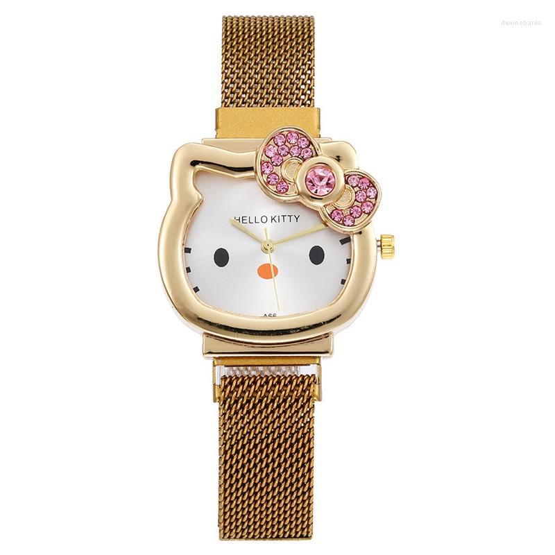 Wristwatches Fashion Women Watches Ladies Cartoon Mesh Band Quartz Watch Girls Student Wristwatch Rhinestone Relogio Feminino Clock, Gold
Wristwatches Fashion Women Watches Ladies Cartoon Mesh Band Quartz Watch Girls Student Wristwatch Rhinestone Relogio Feminino Clock, Gold