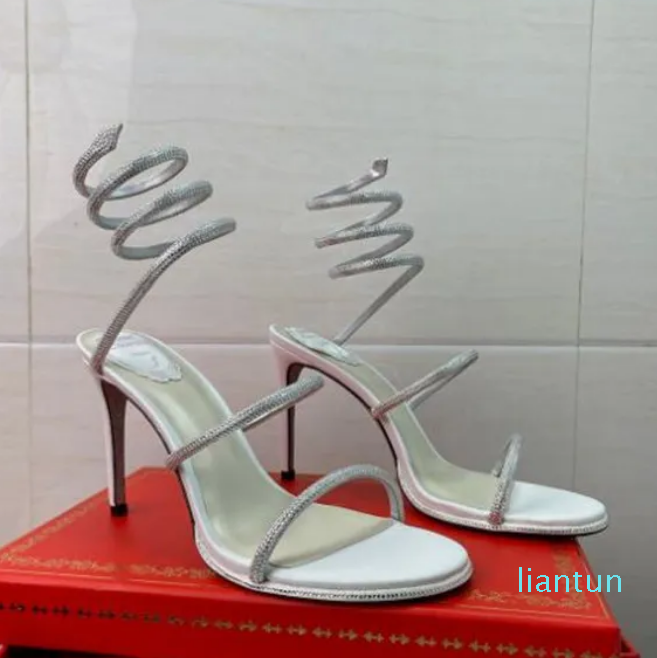2023 sandals Ren Cleo 95mm Evening shoes women's high heels Ankle Wraparound luxury designer factory With box, 40
2023 sandals Ren Cleo 95mm Evening shoes women's high heels Ankle Wraparound luxury designer factory With box, 40
