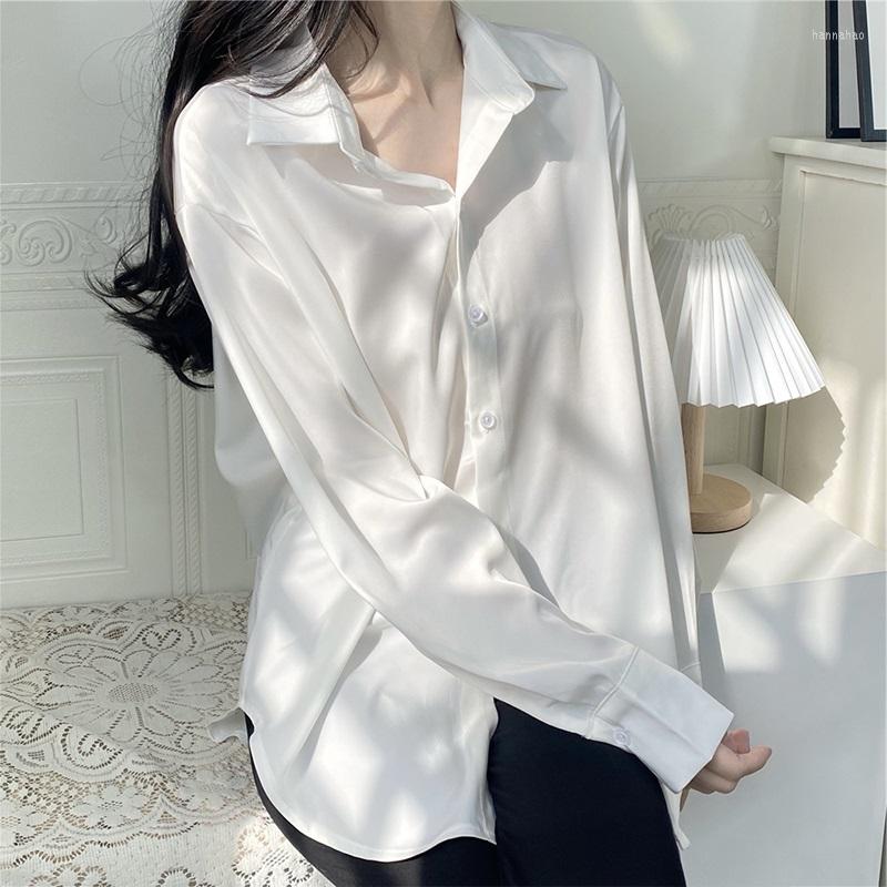 Women's Blouses GUUZYUVIZ Autumn Lapel Satin White Shirt Women Long Sleeve Casual Loose Large Size Female Ladies Tops, Gray
Women's Blouses GUUZYUVIZ Autumn Lapel Satin White Shirt Women Long Sleeve Casual Loose Large Size Female Ladies Tops, Gray